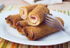 Enroladinho de pão de forma
