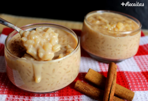 Arroz doce caramelizado